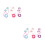 6Paia Clip Extension Bambini Tessuto Alta 5