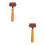 2Pcs Versatile Brown Rubber Rollers for Crafting and Painting 6