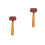 2Pcs Versatile Brown Rubber Rollers for Crafting and Painting 8