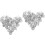 100Pcs Metal Number Tags with Rings Silver Keychain Tags 6