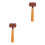 2Pcs Versatile Brown Rubber Rollers for Crafting and Painting 7