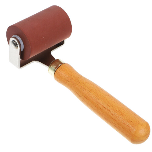 2Pcs Versatile Brown Rubber Rollers for Crafting and Painting 2
