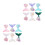 12Pz Fermagli Colorati E Luminosi Per E Bambina 3