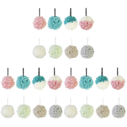 24Pz Mesh Pouf Colorati Per Doccia, Bath Ball E Confortevole 1