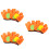 3Pz Set Arancioni Con Pallina in Tessuto Per 7