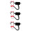 3Set Set Costume Gatto Con Orecchie Tessuto Decorativo Per 7