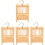 4Pz Gabbietta E Resistente in Bamboo Per Grilli E Cavallette 4
