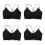 4Pcs Women's Black Breathable Cotton Tank Tops with Supportive Padding 7