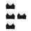 4Pcs Women's Black Breathable Cotton Tank Tops with Supportive Padding 8