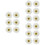 36Pz Clip Floreali Artificiale Bianco Decorazione Moda 5