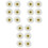 36Pz Clip Floreali Artificiale Bianco Decorazione Moda 3