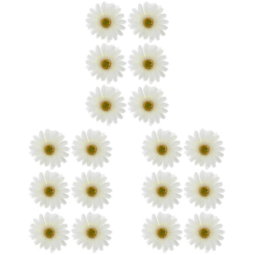 36Pz Clip Floreali Artificiale Bianco Decorazione Moda 1