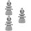 3Pz Statue in Arenaria Per Micro Paesaggi E Bonsai 9