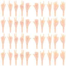 500Pz Componenti Bambola Beige PVC Per Progetti DIY E Decorativi