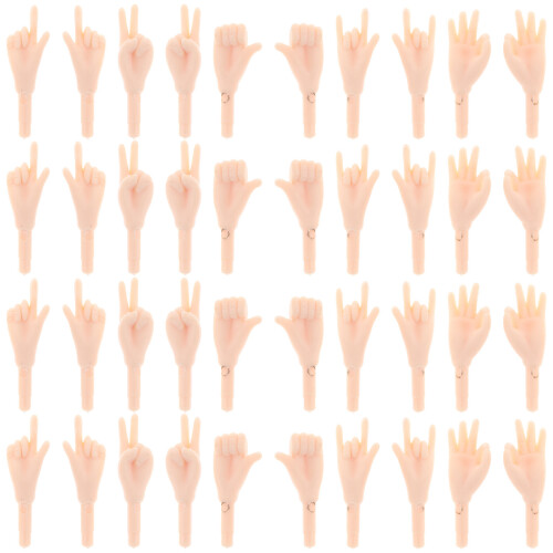 500Pz Componenti Bambola Beige PVC Per Progetti DIY E Decorativi
