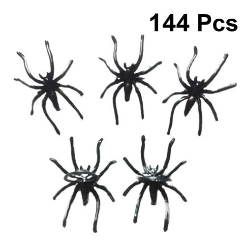 288Pz Anelli Spider Neri in Per Costumi E Party Halloween
