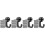 200Pcs Multi-Function Black Pushpins Plastic Steel Home Office Use 6