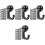 200Pcs Multi-Function Black Pushpins Plastic Steel Home Office Use 5