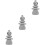 3Pz Statue in Arenaria Per Micro Paesaggi E Bonsai 7
