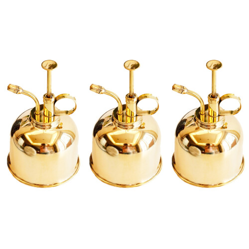 3Pz Annaffiatoio Brass Oro Per Orchidee E Piante Da Interno 2