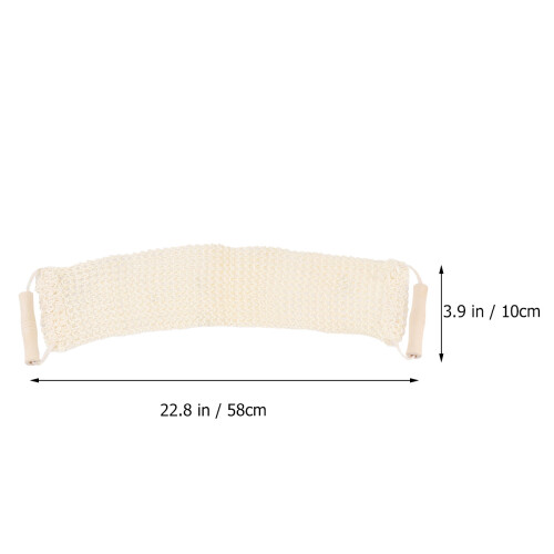 2Pz Strofinacci Esfolianti in Bamboo Chiaro Per Doccia E Bagno 2