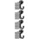 200Pcs Multi-Function Black Pushpins Plastic Steel Home Office Use 10