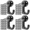 200Pcs Multi-Function Black Pushpins Plastic Steel Home Office Use 7