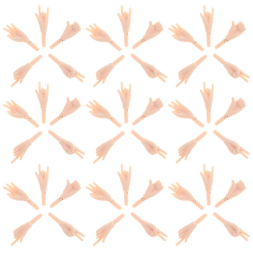 500Pz Componenti Bambola Beige PVC Per Progetti DIY E Decorativi 1