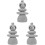 3Pz Statue in Arenaria Per Micro Paesaggi E Bonsai 4
