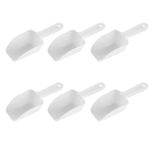 12Pz Paletta Bianca Per Riso E Fondo Piatto Manico Grip 1