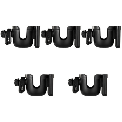 5Pz Porta Bicchiere Nero Per Bottiglie E 2