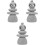 3Pz Statue in Arenaria Per Micro Paesaggi E Bonsai 5