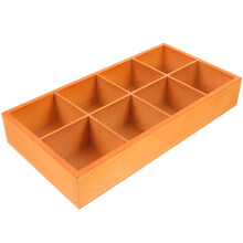 4Pz Scatola in Legno Chiaro Porta Gioielli E Bustine Da Tè