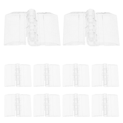 50Pz Cerniere Decorativa Acriliche Trasparenti Per Scatole E Vetrine 1