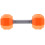4Pz Manubri in Silicone Arancione Mini Per Bambini 2