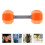 4Pz Manubri in Silicone Arancione Mini Per Bambini 11