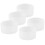 10Pz Telescopio Caps Protezione Occhielli in Bianco 3