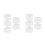10Pz Telescopio Caps Protezione Occhielli in Bianco 5