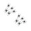 288Pz Anelli Spider Neri in Per Costumi E Party Halloween 7
