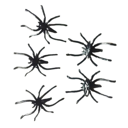 288Pz Anelli Spider Neri in Per Costumi E Party Halloween 1