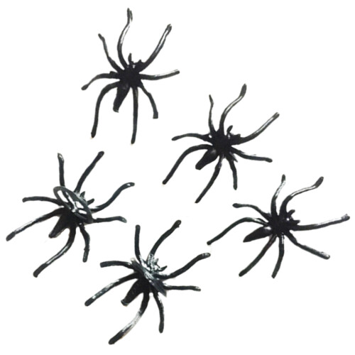 288Pz Anelli Spider Neri in Per Costumi E Party Halloween 2