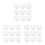 450Pcs White Paper Truffle Cups Compact Chocolate Packaging Liners 5