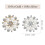80Pz Argento Con E Strass Fiore Per Progetti DIY 6