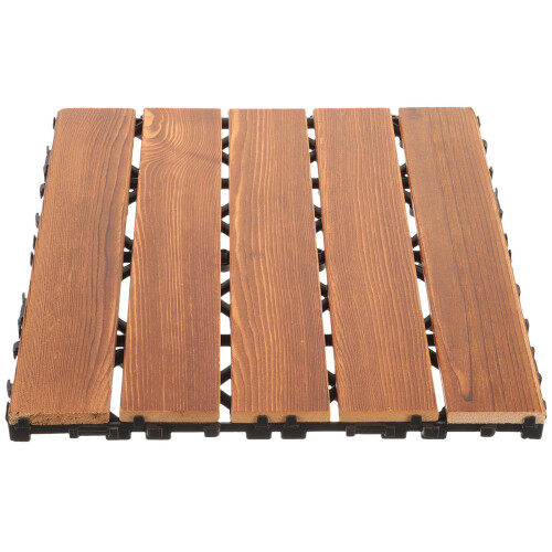 7Pz Pavimento Terrazza in Piastrelle Interbloccanti Legno 1