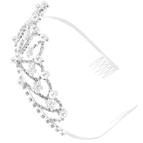 3Pz Corone Nuziali in Argento Brillanti Per Sposa E Feste 1