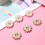 80Pz Argento Con E Strass Fiore Per Progetti DIY 11