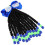 2Pz Extension Ponytail Con Fiocco E Perline Per 1