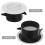 Vent Cover Rotondo in ABS Nero Con Rete Anti-Insetti Per Auto 6