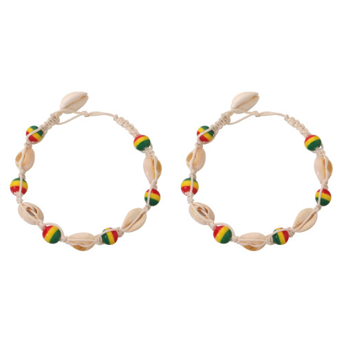 2Pz Cavigliere in Legno Colorate Moda Sicure 1