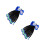2Pz Extension Ponytail Con Fiocco E Perline Per 3